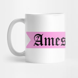 Ames, Iowa Gothic Font Mug